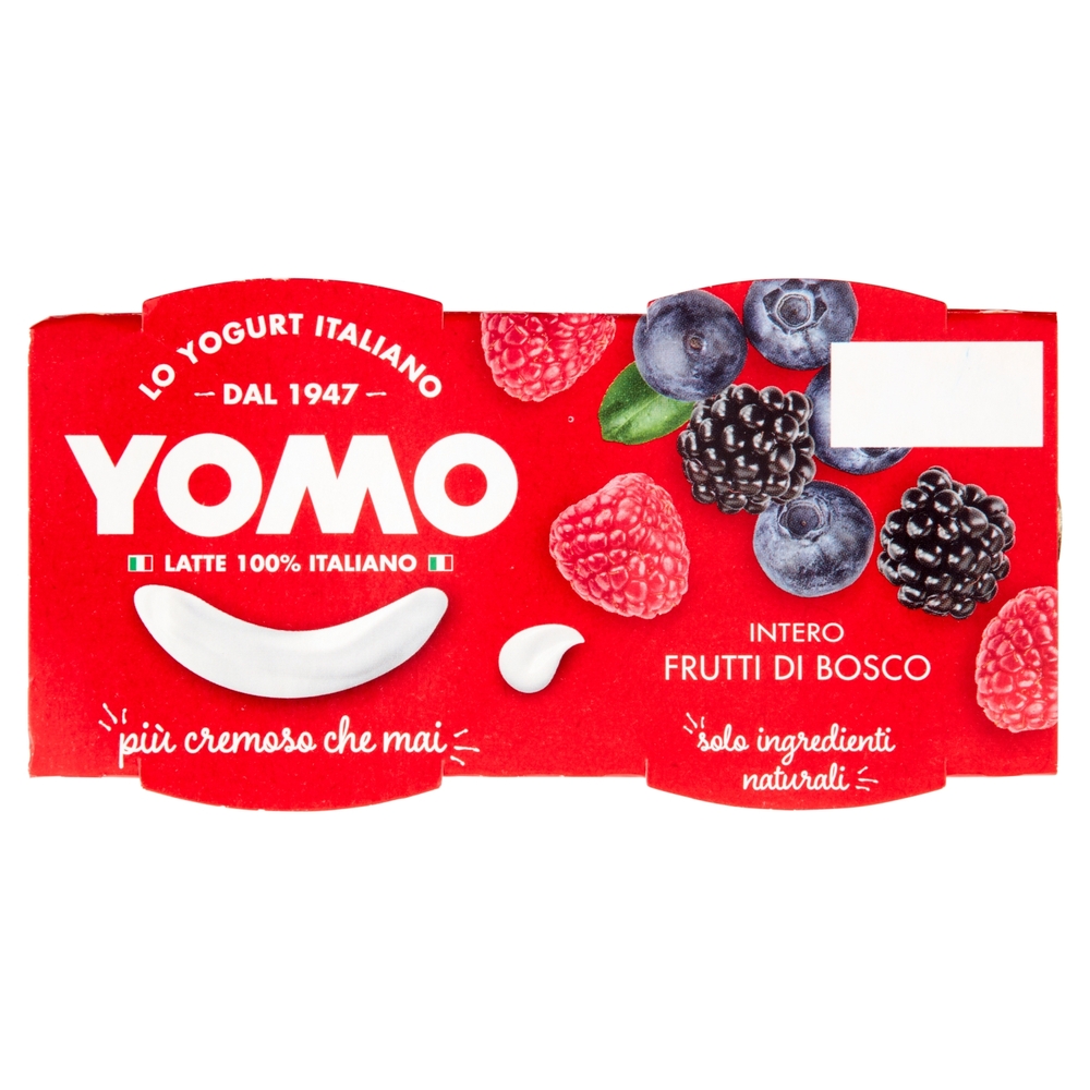 Yogurt Intero ai frutti di Bosco, 2x125 g